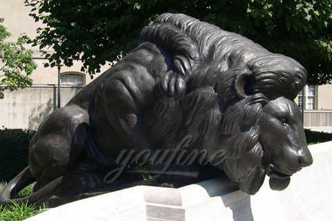 Customized modern garden sculpture bronze lion statues for decoration