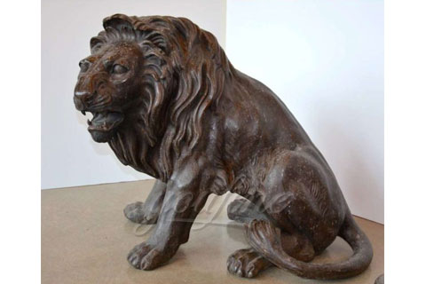 Hot sell life size bronze lion sculptures for decoration