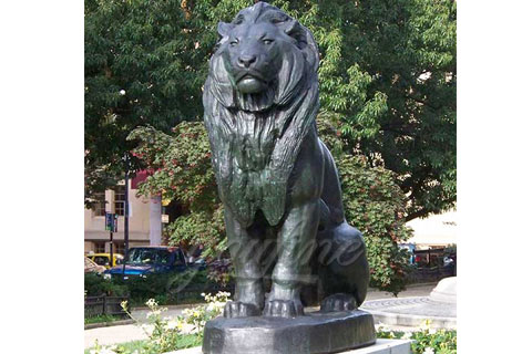 Modern outdoor decorative bronze lion statues for sale